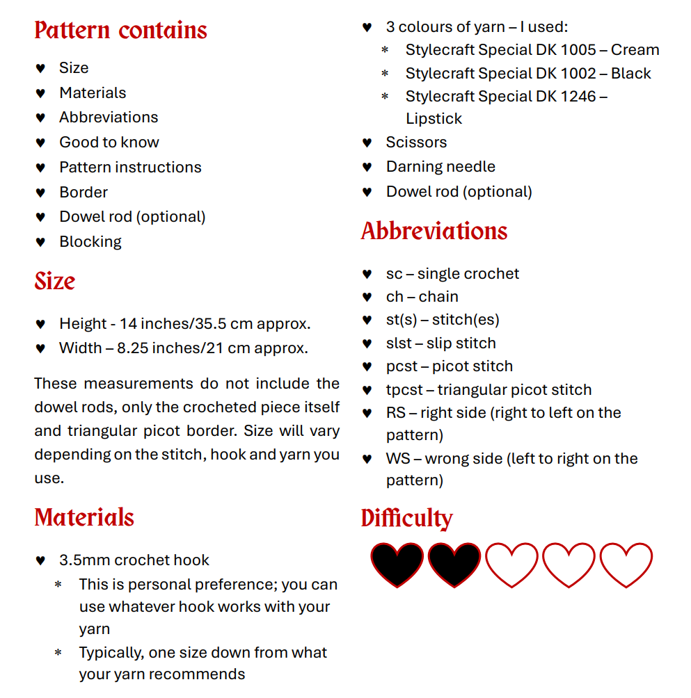 Lover's Web Tapestry - Digital Crochet Pattern