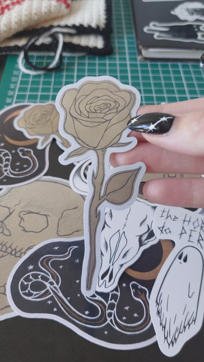 Single Rose Sticker
