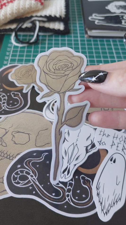Single Rose Sticker